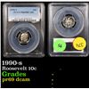 Image 1 : PCGS 1990-s Roosevelt Dime 10c Graded pr69 dcam By PCGS