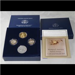 2005 Westward Journey Nickel Series - Proof Coin & Medal Set orig box w/coa