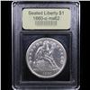 Image 4 : ***Auction Highlight*** 1860-o Seated Liberty Dollar $1 Graded Select Unc By USCG (fc)