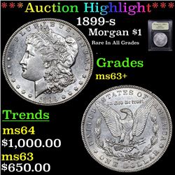 ***Auction Highlight*** 1899-s Morgan Dollar $1 Graded Select+ Unc By USCG (fc)