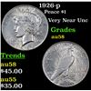 Image 1 : 1926-p Peace Dollar $1 Grades Choice AU/BU Slider