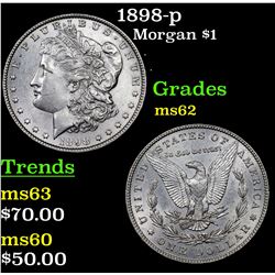 1898-p Morgan Dollar $1 Grades Select Unc