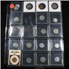 Image 1 : Page of 19 Lincoln 1c, Coronet Head 1c, Washington 25c, Barber 10c, Jefferson5c