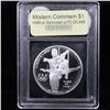 Image 2 : 1995-P Olympic Gymnast Modern Commem Dollar $1 Grades GEM++ Proof Deep Cameo