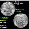 Image 1 : 1887-p Morgan Dollar $1 Grades Select+ Unc