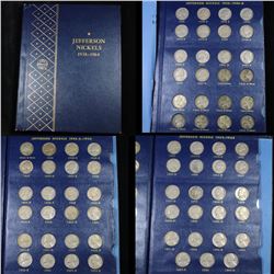 Complete Jefferson Nickel  book 1938-1964 71 coins