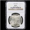 Image 2 : NGC 1922-s Peace Dollar $1 Graded ms62 By NGC