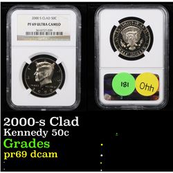 NGC 2000-s Clad Kennedy Half Dollar 50c Graded pr69 dcam By NGC