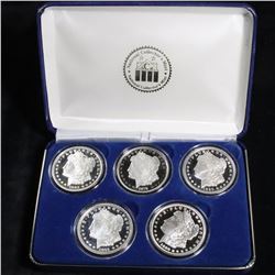 5 NON GENUINE Collectable Morgans by The National Collectors Mint