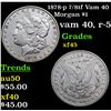Image 1 : 1878-p 7/8tf Vam 40 Morgan Dollar $1 Grades xf+
