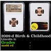 Image 1 : NGC 2009-d Birth & Childhood Lincoln Cent 1c Graded ms66 rd By NGC