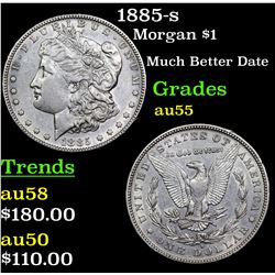 1885-s Morgan Dollar $1 Grades Choice AU