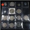 Image 1 : Page of 14 Mixed coins Morgan $1, Buffalo 5c, Lincoln 1c