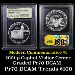 2001-P Capitol Modern Commem Dollar $1 Grades GEM++ Proof Deep Cameo