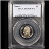 Image 2 : PCGS 2000-s Jefferson Nickel 5c Graded pr69 dcam By PCGS