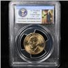 Image 6 : 3 Slabbed Coins ( Lincoln 1c, Washington 25c, Presidential $1)