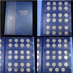 Complete Jefferson Nickel book 1938-1964 71 coins LOTs of uncs