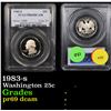 Image 1 : PCGS 1983-s Washington Quarter 25c Graded pr69 dcam By PCGS