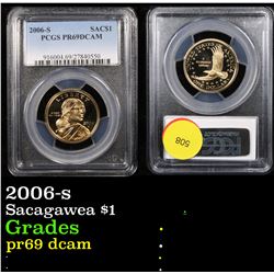 PCGS 2006-s Sacagawea Dollar 1 Graded pr69 dcam By PCGS