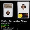 Image 1 : NGC 2009-p Formative Years Lincoln Cent 1c Graded ms65 By NGC