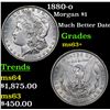 Image 1 : ***Auction Highlight*** 1880-o Morgan Dollar $1 Grades Select+ Unc (fc)
