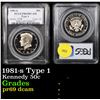 Image 1 : PCGS 1981-s Type 1 Kennedy Half Dollar 50c Graded pr69 dcam By PCGS