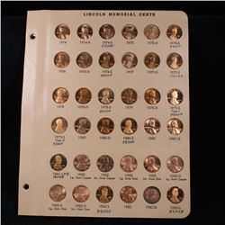 Complete Gem Unc & Proof Red Lincoln cent page 1974-1983 36 coins Including 11 Proofs