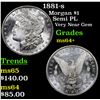 Image 1 : 1881-s Morgan Dollar $1 Grades Choice+ Unc