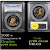 Image 1 : PCGS 2001-s Sacagawea Dollar 1 Graded pr69 dcam By PCGS