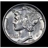 Image 2 : 1943-p Mercury Dime 10c Grades Select Unc