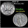 Image 1 : 1937-d Mercury Dime 10c Grades Unc Details