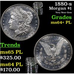 1880-s Morgan Dollar $1 Grades Choice Unc+ PL