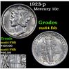 Image 1 : 1923-p Mercury Dime 10c Grades Choice Unc FSB