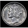 Image 2 : 1923-p Mercury Dime 10c Grades Choice Unc FSB