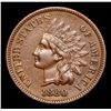 Image 2 : 1880 Indian Cent 1c Grades Select AU