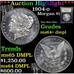 ***Auction Highlight*** 1904-o Morgan Dollar $1 Graded Choice Unc+ DMPL By USCG (fc)