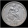 Image 2 : 1890-p Seated Liberty Dime 10c Grades Choice AU/BU Slider
