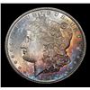 Image 2 : 1881-s Rainbow Toned Morgan Dollar $1 Grades Select+ Unc