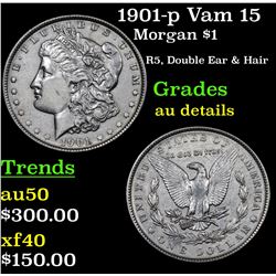 1901-p Vam 15 Morgan Dollar $1 Grades AU Details