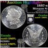 Image 1 : ***Auction Highlight*** 1887-s Morgan Dollar $1 Graded Choice Unc+ DMPL By USCG (fc)