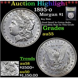 ***Auction Highlight*** 1895-o Morgan Dollar $1 Graded Choice AU By USCG (fc)