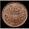 Image 2 : 1865 Two Cent Piece 2c Grades Choice AU