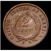 Image 3 : 1865 Two Cent Piece 2c Grades Choice AU
