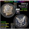 Image 1 : ***Auction Highlight*** 1882-p Morgan Dollar $1 Graded Select Unc+ DMPL By USCG (fc)