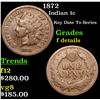 Image 1 : 1872 Indian Cent 1c Grades f details