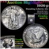 Image 1 : ***Auction Highlight*** 1926-p Standing Liberty Quarter 25c Graded GEM FH By USCG (fc)