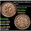 Image 1 : 1863 Turban Liberty Civil War Token 1c Grades Select Unc BN