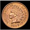 Image 2 : 1907 Indian Cent 1c Grades Select+ Unc RB