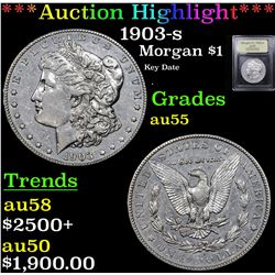 ***Auction Highlight*** 1903-s Morgan Dollar $1 Graded Choice AU By USCG (fc)