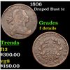Image 1 : 1806 Draped Bust Large Cent 1c Grades f details